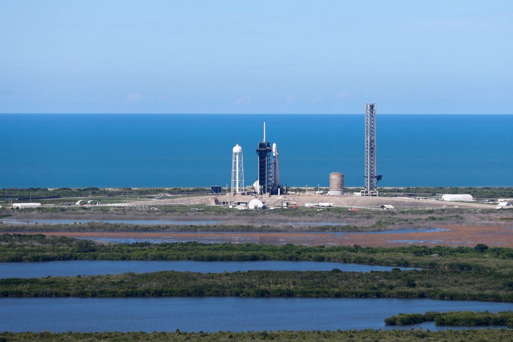 A SpaceX Falcon Heavy rocket is fuelled before planned lift off with the fourth and final satellite of the next-generation series of geostationary weather satellites for NASA and NOAA in Cape Canaveral, Florida, U.S. June 25, 2024. REUTERS