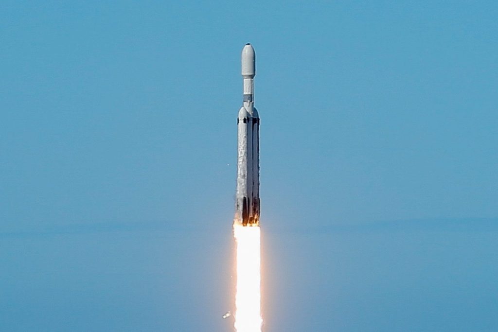 A SpaceX Falcon Heavy rocket lifts off with the fourth and final satellite of the next-generation series of geostationary weather satellites for NASA and NOAA in Cape Canaveral, Florida, U.S. June 25, 2024. REUTERS