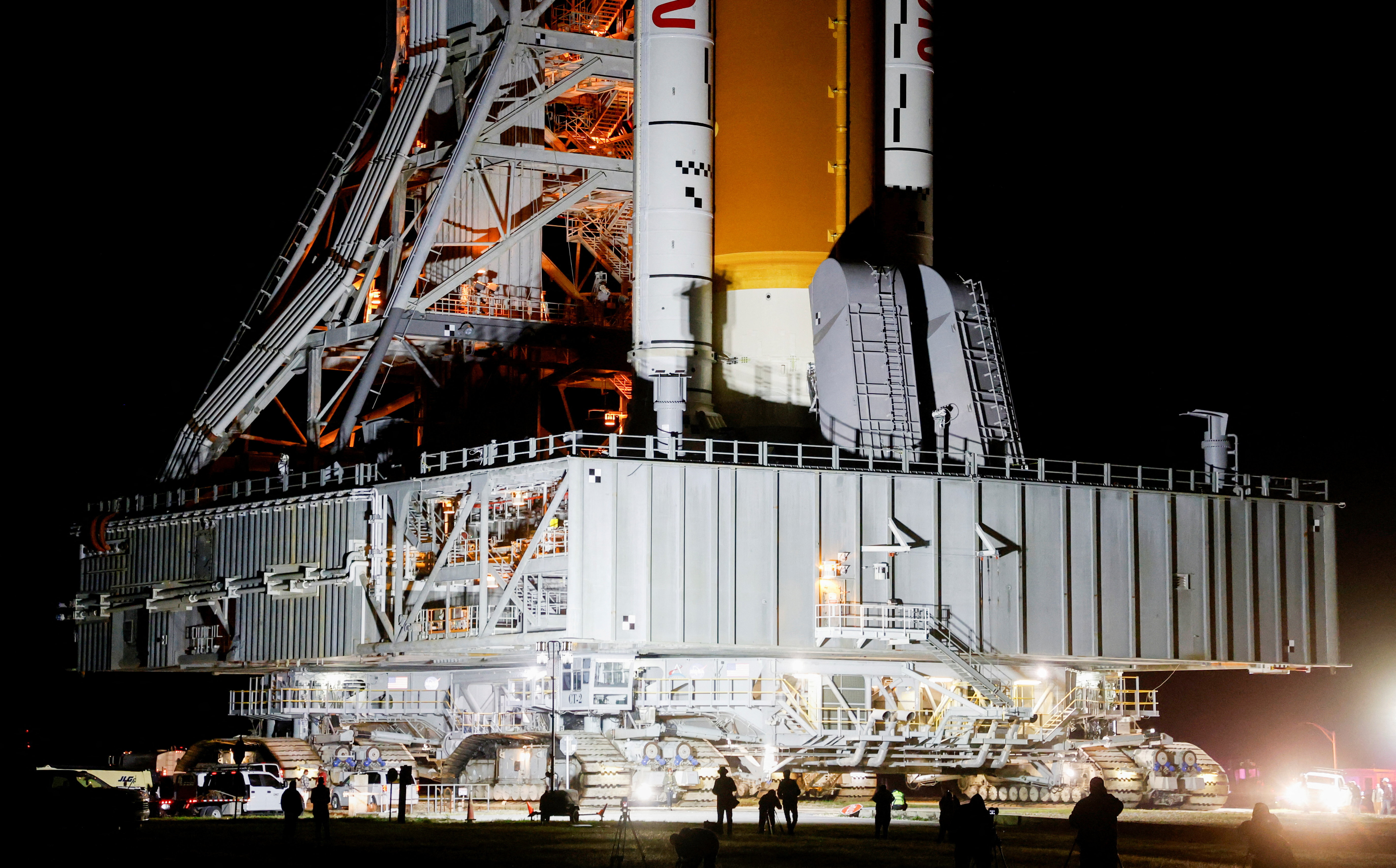 Artemis II rocket rollout